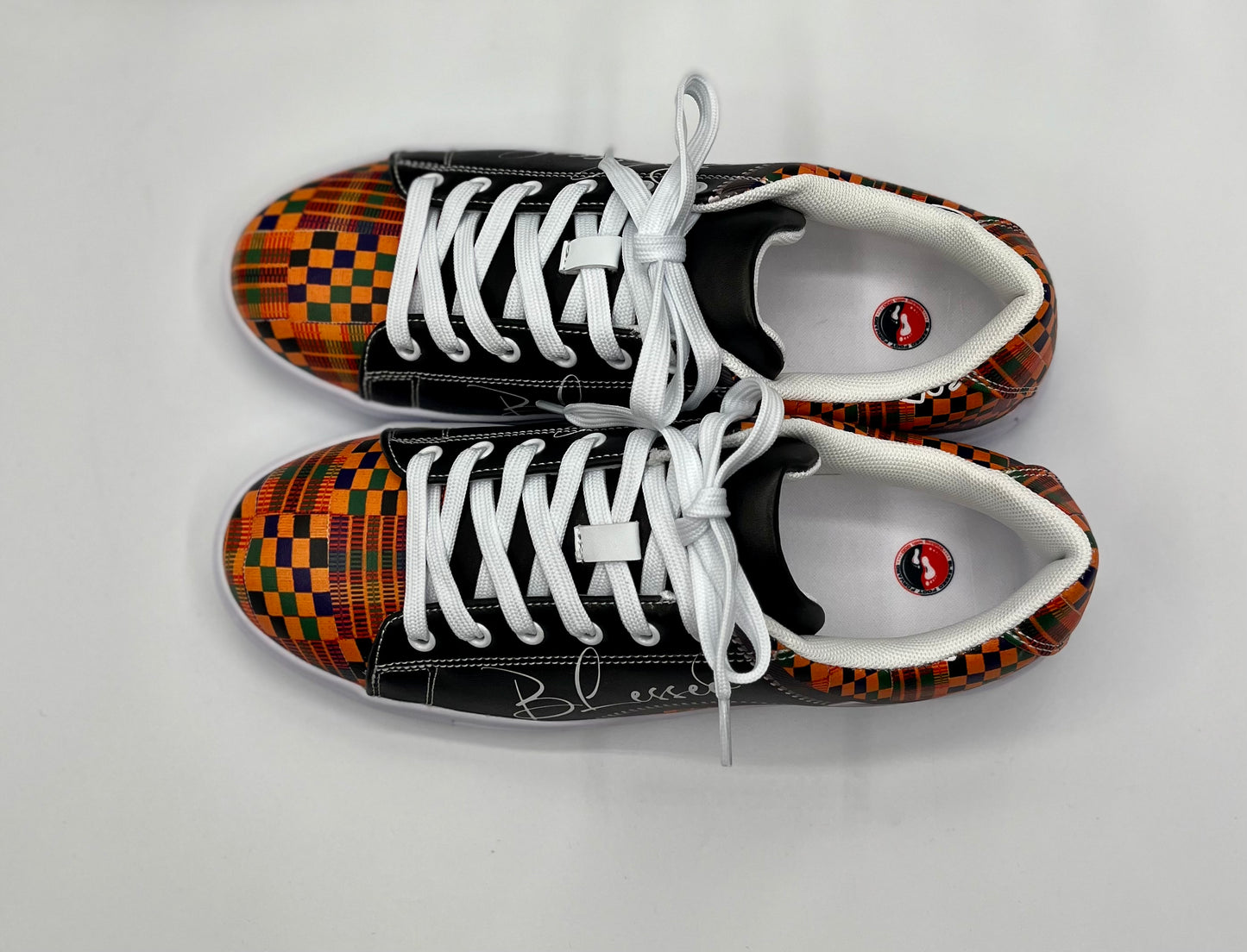 Kente Blessed Faux Leather Low-top