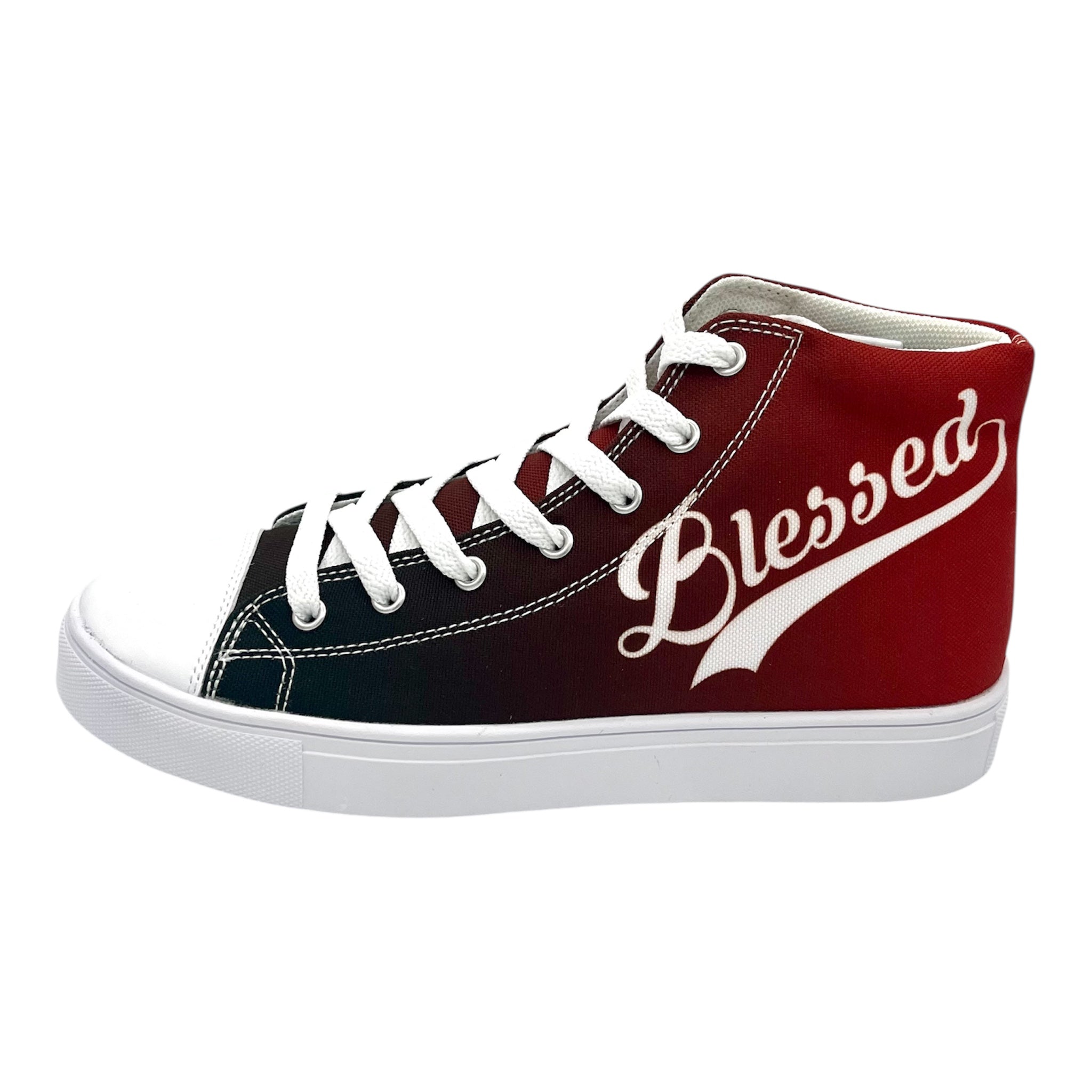 Brown Ombre High top Women's Hightop Canvas Shoe