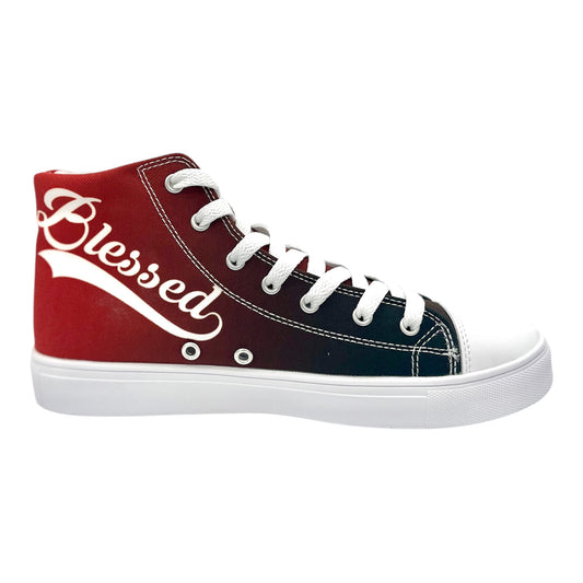Brown Ombre High top Women's Hightop Canvas Shoe