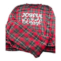 Joyful and Blessed Plaid Microfleece Lounge Sets