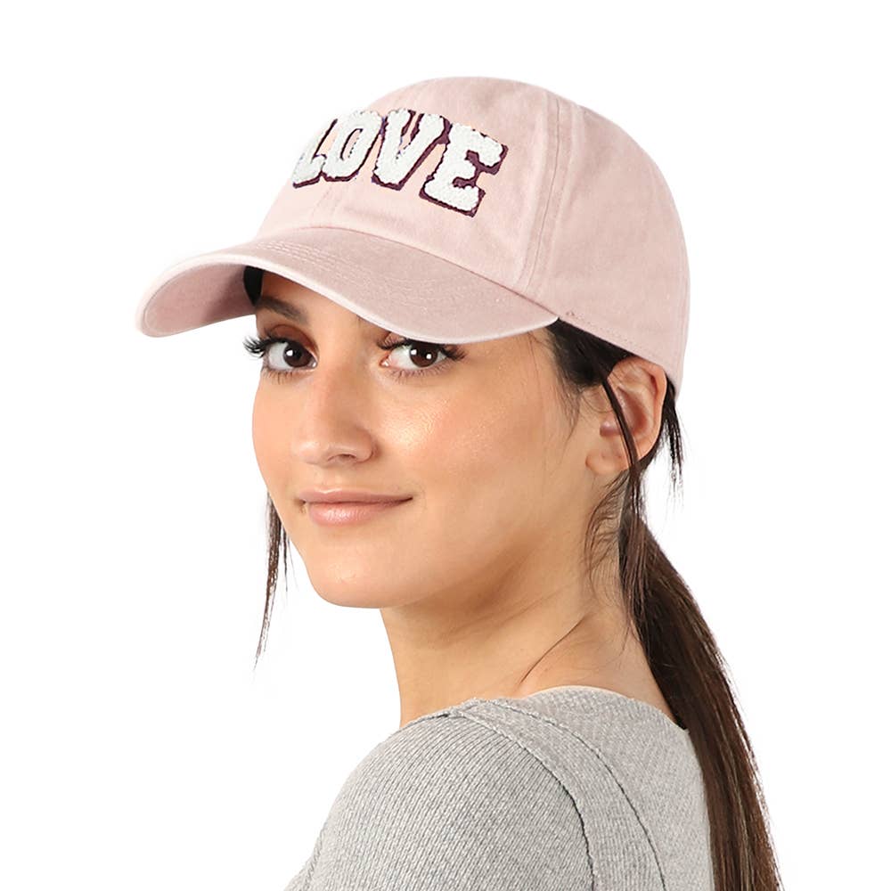 LOVE Sherpa Patch baseball Cap