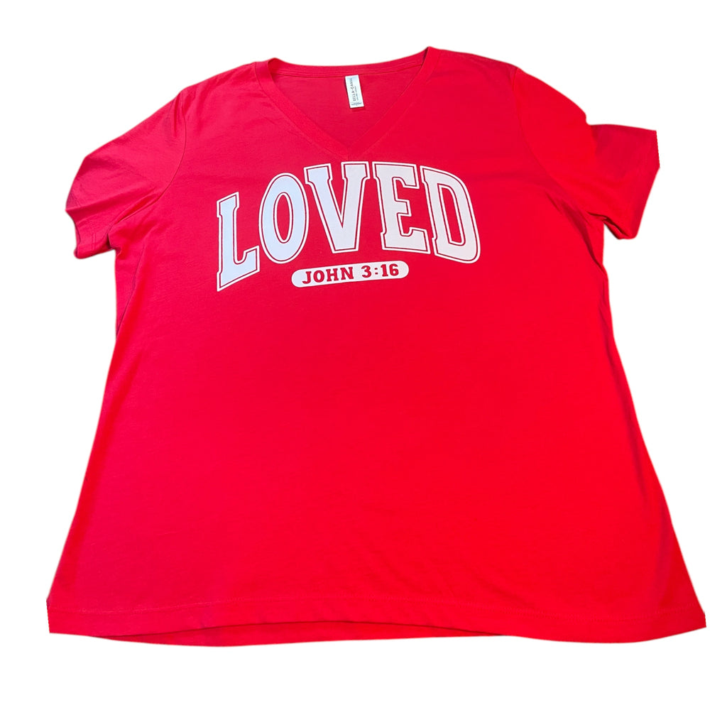 Loved V- neck Tshirt