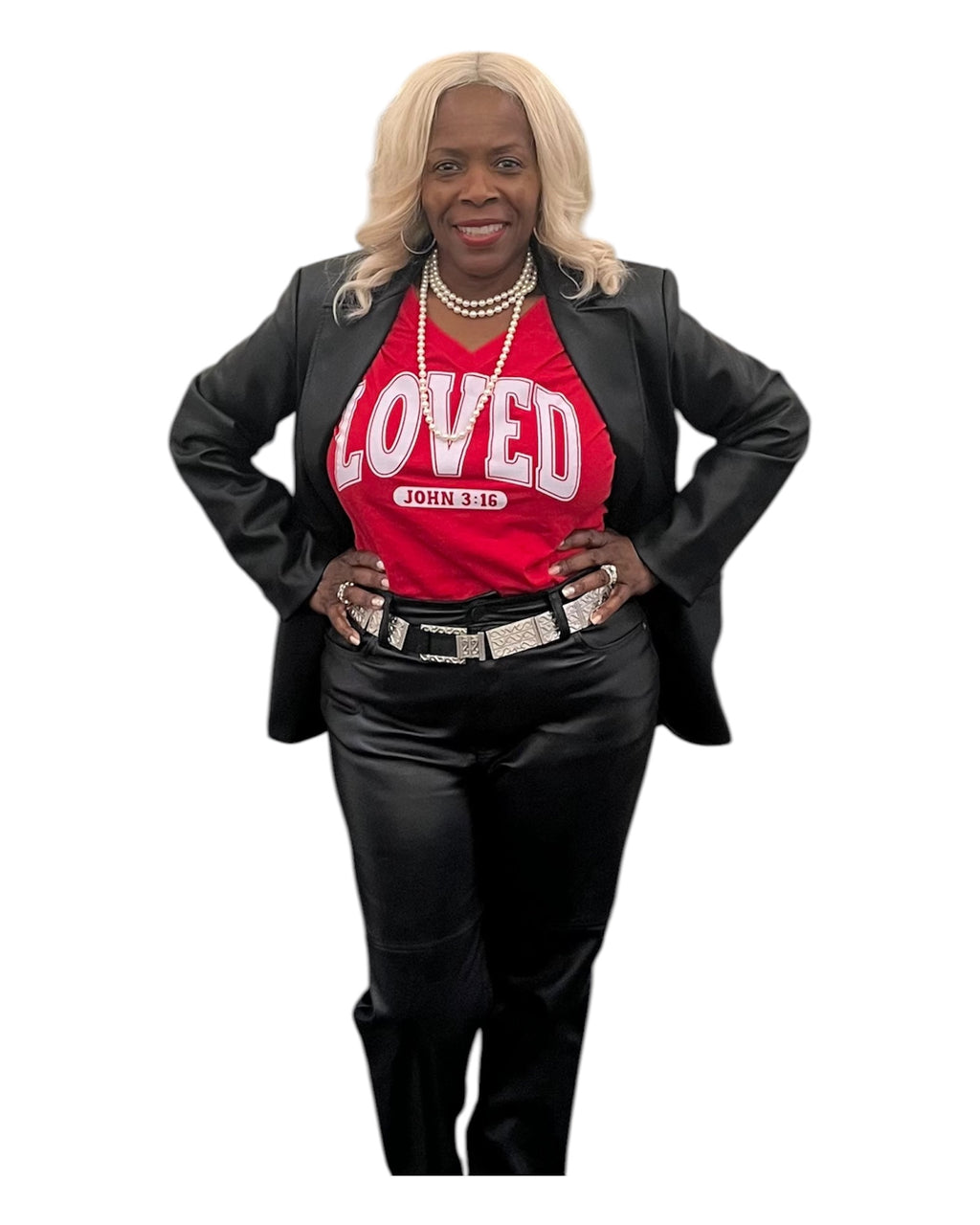 Loved V- neck Tshirt