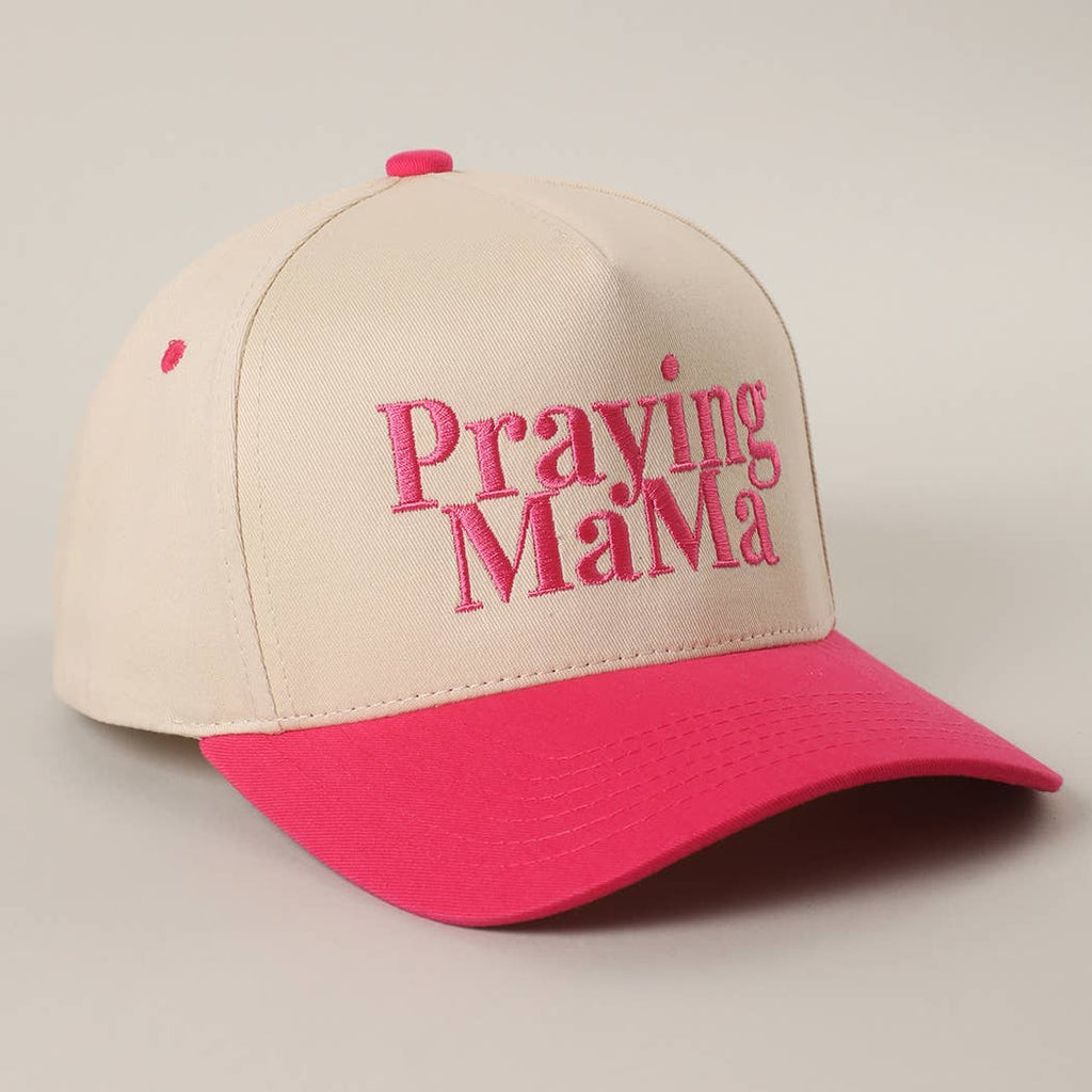 Praying MaMa Embroidery Two-Tone Trucker Hat