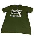 Sunday’s are for Jesus and Football Unisex short sleeve T-shirt