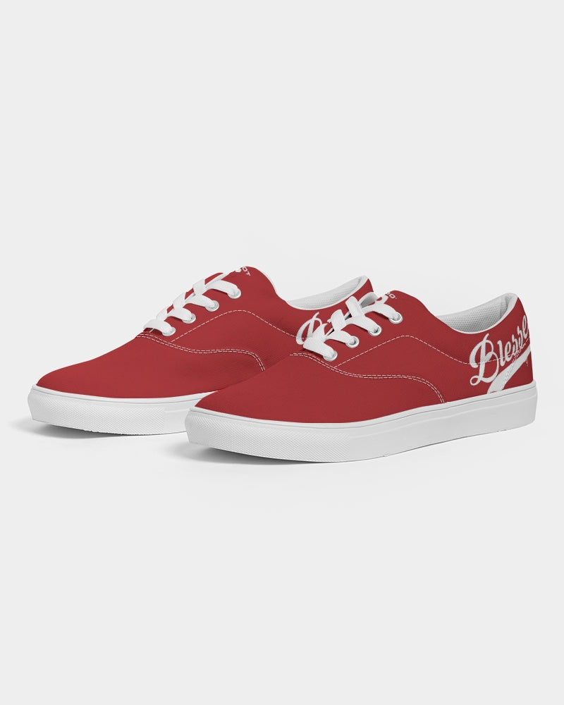 Blessed in Red Canvas Women's Lace Up Canvas Shoe