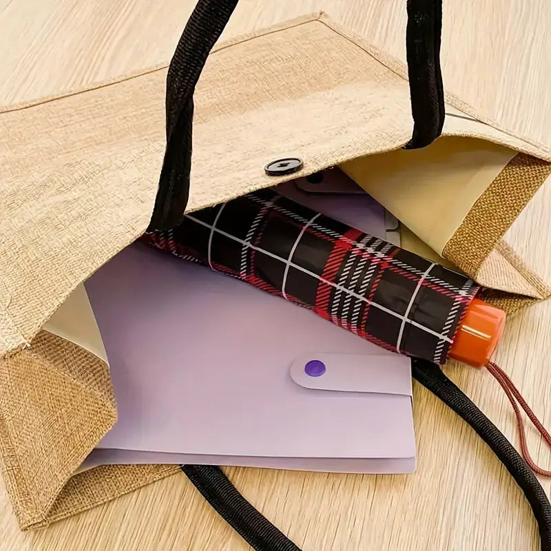 Faith Jute Tote Bag – With God All Things Are Possible