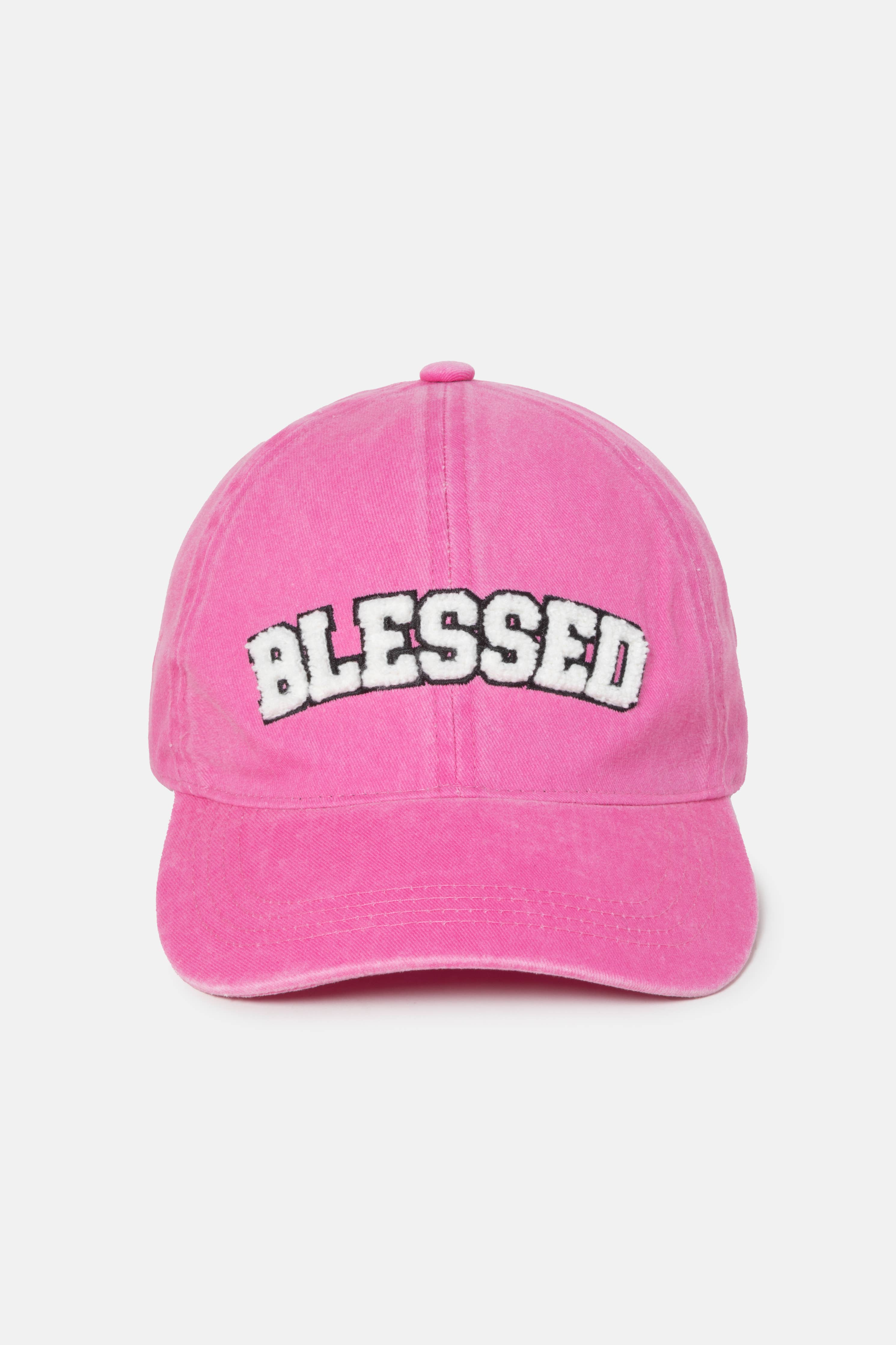 3D BLESSED Embroidered Patch Cotton Baseball Cap