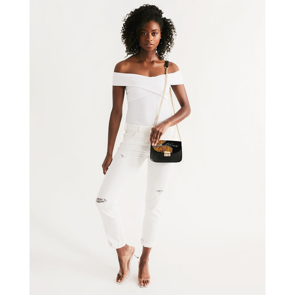 Blessed with Kente purse Small Shoulder Bag