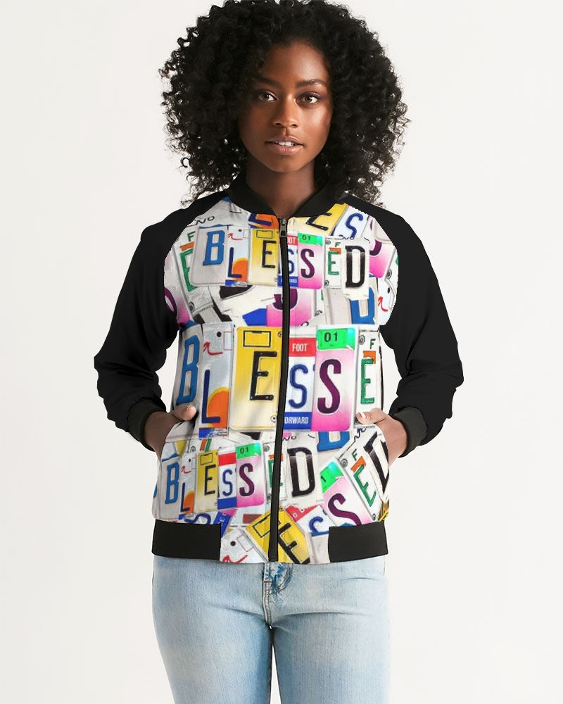 Women's Bomber Jacket-Blessed in Motion