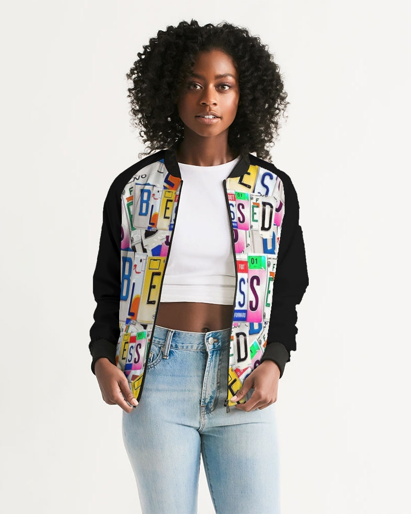 Women's Bomber Jacket-Blessed in Motion