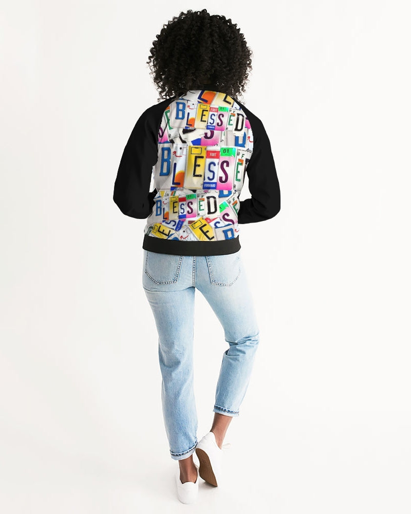 Women's Bomber Jacket-Blessed in Motion