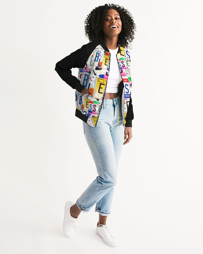 Women's Bomber Jacket-Blessed in Motion