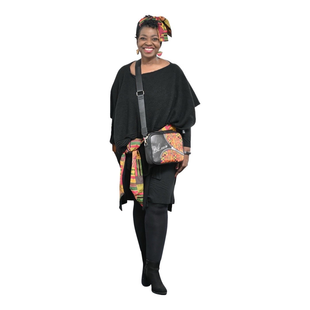 Blessed with Kente Crossbody Bag